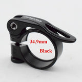 28.6/30.2/31.8/34.9mm Alloy MTB BMX Bike Seat Clamp Aluminium Quick Release Mountain Road Fixed Gear Bike Seatpost Clamp