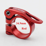 28.6/30.2/31.8/34.9mm Alloy MTB BMX Bike Seat Clamp Aluminium Quick Release Mountain Road Fixed Gear Bike Seatpost Clamp