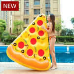 Giant 180cm Inflatable Pizza Slice Pool Floats Swimming Ring Floating Row For Childen Adults Water Toys Mattress Sea Party