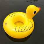 Air Mattresses for Cup Inflatable Flamingo Drinks Cup Holder Pool Floats Bar Coasters Floatation Devices Pink