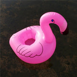 Air Mattresses for Cup Inflatable Flamingo Drinks Cup Holder Pool Floats Bar Coasters Floatation Devices Pink