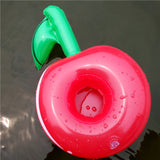 Air Mattresses for Cup Inflatable Flamingo Drinks Cup Holder Pool Floats Bar Coasters Floatation Devices Pink