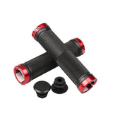 1 pair MTB BMX Road Cycling Handlebar Grips Anti-Skid Rubber Bicycle Grips Mountain Bike Lock On Bicycle Handlebars End Grips